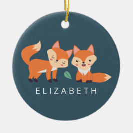 Afbeelding illustratie van Oranje kossen Keramisch Ornament