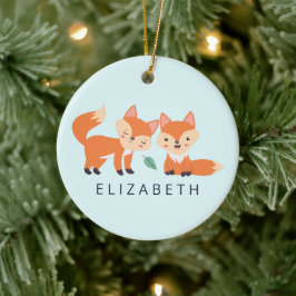 Afbeelding illustratie van Oranje kossen Keramisch Ornament