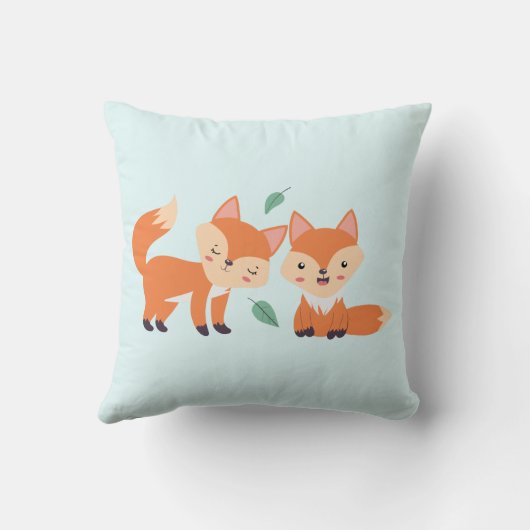 Afbeelding illustratie van Oranje kossen Kussen (Achterkant)