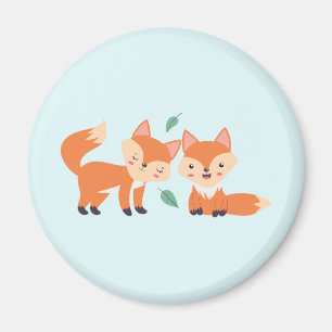 Afbeelding illustratie van Oranje kossen Magneet