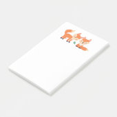 Afbeelding illustratie van Oranje kossen Post-it® Notes (Schuin)