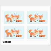 Afbeelding illustratie van Oranje kossen Rechthoekige Sticker (Vel)