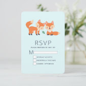 Afbeelding illustratie van Oranje kossen RSVP Kaartje (Staand voorkant)