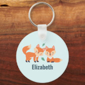 Afbeelding illustratie van Oranje kossen Sleutelhanger (Voorkant)