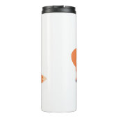 Afbeelding illustratie van Oranje kossen Thermosbeker (Achterkant)