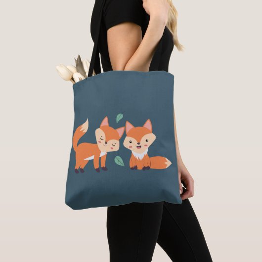 Afbeelding illustratie van Oranje kossen Tote Bag (Dichtbij)