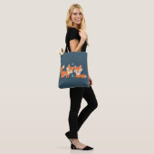 Afbeelding illustratie van Oranje kossen Tote Bag (Op model)