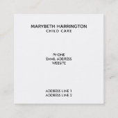 Afbeelding illustratie van Oranje kossen Vierkante Visitekaartje (Achterkant)