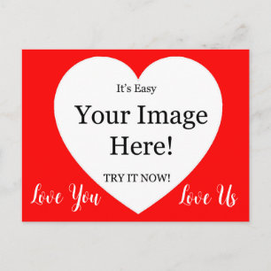 Afbeelding in de hart valentijnskaart briefkaart