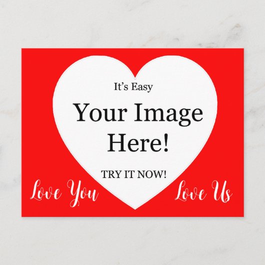 Afbeelding in de hart valentijnskaart briefkaart (Voorkant)