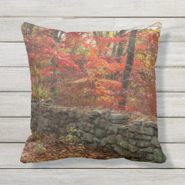 Afbeelding in de herfst - Sierkussen van bladeren 