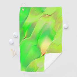 Afbeelding in oud vivid groen? golfhanddoek