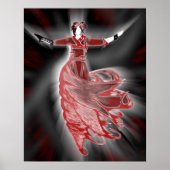 Afbeelding in rood poster (Voorkant)