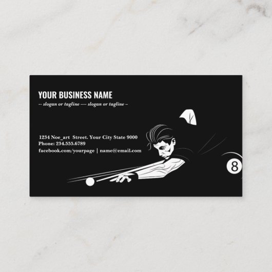 afbeelding in zwart-wit visitekaartje (Achterkant)