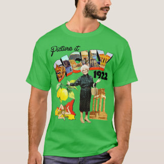Afbeelding IT Sicilië 1922 Briefkaart T-shirt