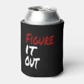 Afbeelding IT UIT, grappige Humor Blikjeskoeler (Blikje Voorkant)