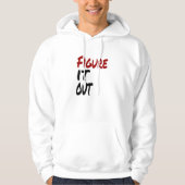 Afbeelding IT UIT, grappige Humor Hoodie (Voorkant)