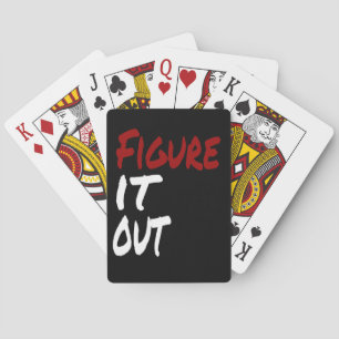 Afbeelding IT UIT, grappige Humor Pokerkaarten