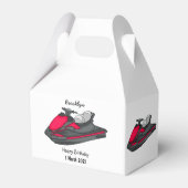 Afbeelding Jet ski cartoon Bedankdoosjes (Achterkant)