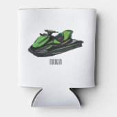 Afbeelding Jet ski cartoon Blikjeskoeler (Voorkant)