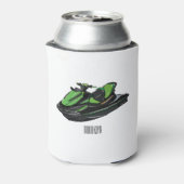 Afbeelding Jet ski cartoon Blikjeskoeler (Blikje Achterkant)