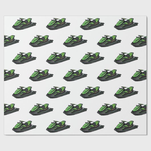 Afbeelding Jet ski cartoon Cadeaupapier (Vlak)