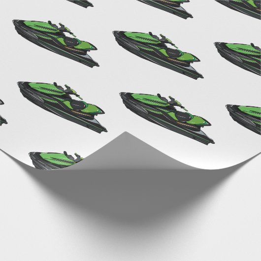 Afbeelding Jet ski cartoon Cadeaupapier (Hoek)