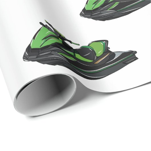 Afbeelding Jet ski cartoon Cadeaupapier (Rol Hoek)