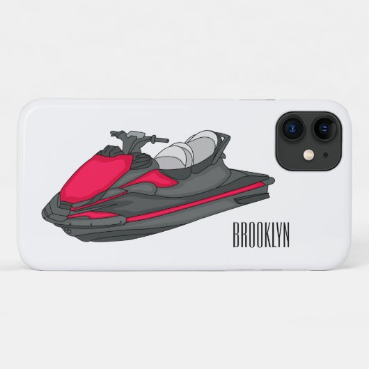 Afbeelding Jet ski cartoon Case-Mate iPhone Case (Achterkant (horizontaal))