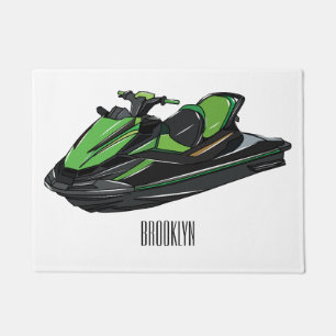 Afbeelding Jet ski cartoon Deurmat