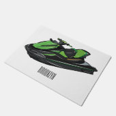 Afbeelding Jet ski cartoon Deurmat (Schuin)