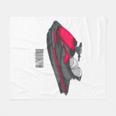 Afbeelding Jet ski cartoon Fleece Deken (Voorkant (Horizontaal))