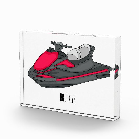 Afbeelding Jet ski cartoon Fotoblokken (Rechts)