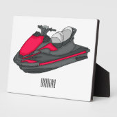 Afbeelding Jet ski cartoon Fotoplaat (Zijkant)