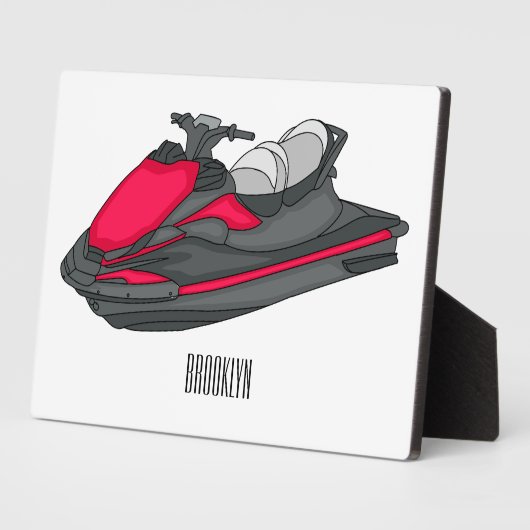 Afbeelding Jet ski cartoon Fotoplaat (Zijkant)