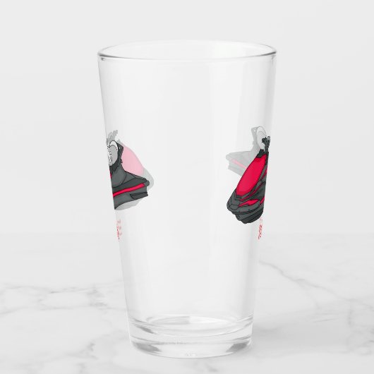 Afbeelding Jet ski cartoon Glas (Links)