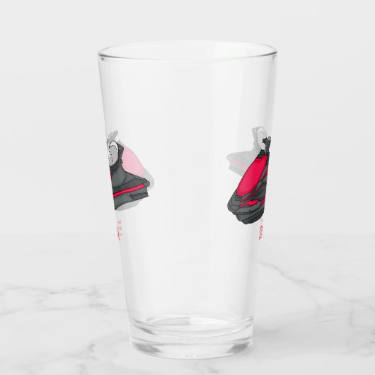 Afbeelding Jet ski cartoon Glas (Rechts)