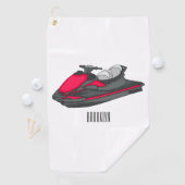 Afbeelding Jet ski cartoon Golfhanddoek (Insitu)