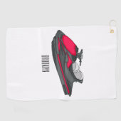 Afbeelding Jet ski cartoon Golfhanddoek (Horizontaal)