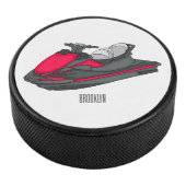Afbeelding Jet ski cartoon Hockey Puck (3/4)