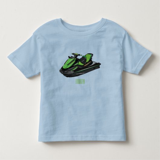 Afbeelding Jet ski cartoon Kinder Shirts (Voorkant)