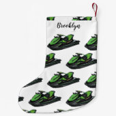 Afbeelding Jet ski cartoon Kleine Kerstsok (Achterkant)