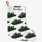 Afbeelding Jet ski cartoon Kleine Kerstsok (Voorkant)