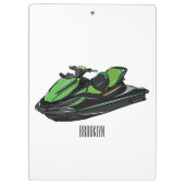 Afbeelding Jet ski cartoon Klembord (Achterkant)