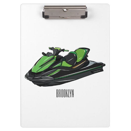 Afbeelding Jet ski cartoon Klembord (Voorkant)