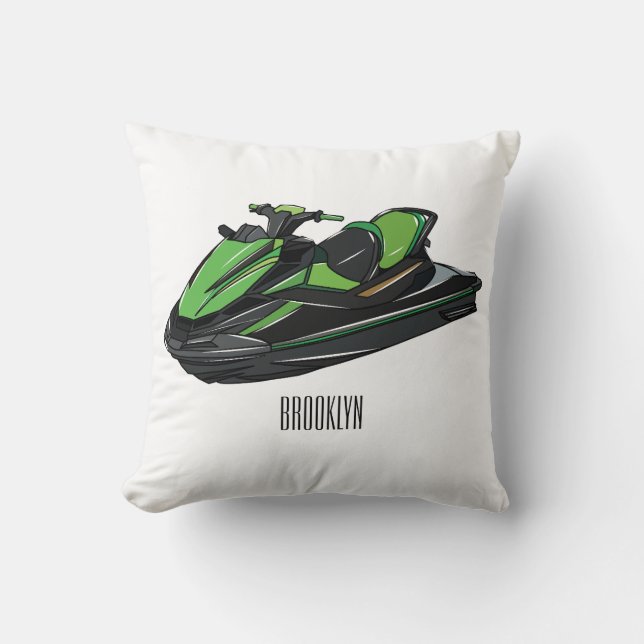 Afbeelding Jet ski cartoon Kussen (Voorkant)