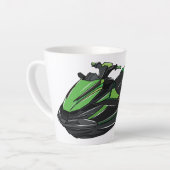 Afbeelding Jet ski cartoon Latte Mok (Linkerhoek)