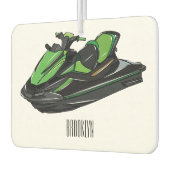 Afbeelding Jet ski cartoon Luchtverfrisser (Links)
