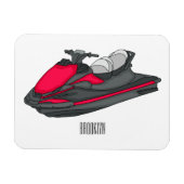 Afbeelding Jet ski cartoon Magneet (Horizontaal)
