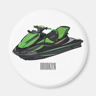 Afbeelding Jet ski cartoon Magneet